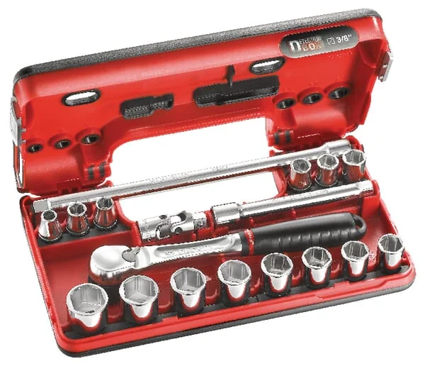 Facom - JLDBOX1PB - 3/8" Standard 6-Point Socket Set