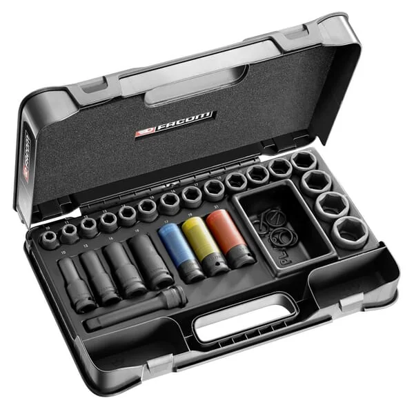 Facom - NS550BPB - Impact Socket Set 10-32mm 23 Pieces