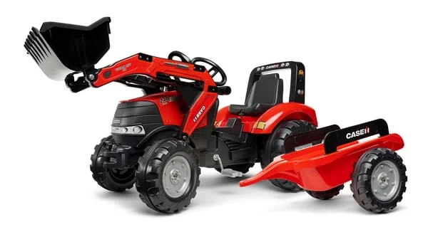 Falk - F996AM - Case IH Backhoe With Trailer