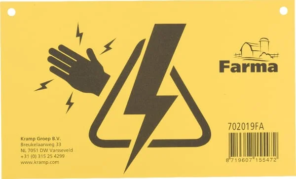 Farma - 702019FA - Electric Fence Warning Sign 2