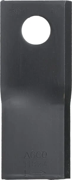 Fella - 133075 - Mower Blade LH 118x48x4mm Bore Diameter 19mm Suitable For Fella