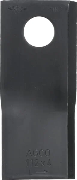 Fella - 134309 - Mower Blade LH 112x48x4mm Bore Diameter 19mm Suitable For Fella 25 Pack