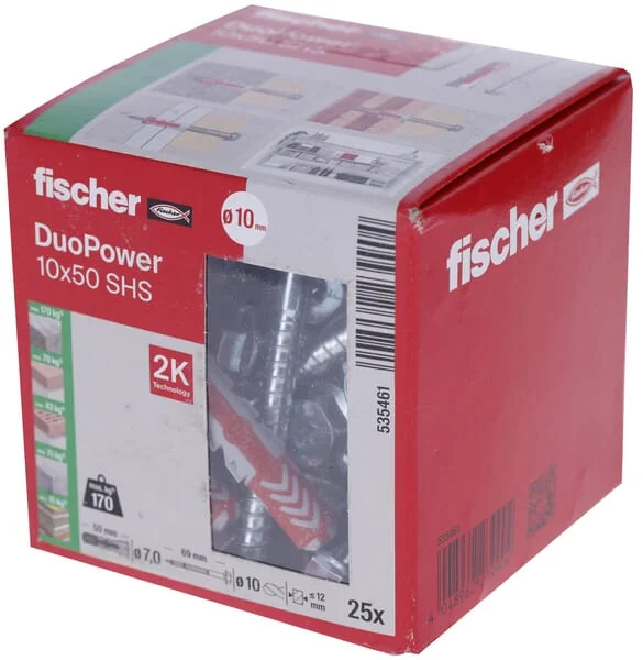 Fischer - 535461 - Plug DUOPOWER 10x50 S 25pcs