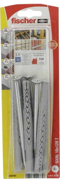 Fischer - 536192 - Frame Fixing SXRL 10x120 4pcs