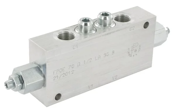 FluidPress - FPOE70D12LA35B - Counter Balance Valve Double 1/2"