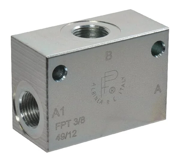FluidPress - VT05001 - Shuttle Valve S-06 3/8" BSP