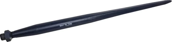 Forges du Saut du Tarn - FT45980 - Laderzinken Gerade Sternprofil 45x980mm Spitze Spitze Mit M28x1.5mm Mutter Blau