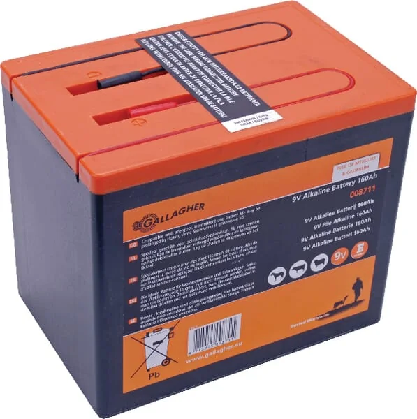 Gallagher - 008711GAL - Battery 9V 160Ah Gallagher