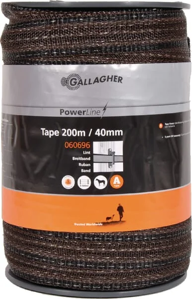Gallagher - 060696GAL - Tape Powerline 40mm 200m Terra
