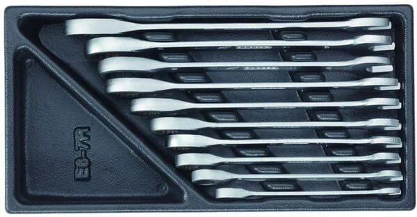 Gedore - 1500ES7R - Spanner with Ring Ratchet 10 Pieces.