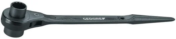 Gedore - DP291924 - Throw Point Ratchet 19x24mm, Ratcheting Box Wrench, Socket Wrench