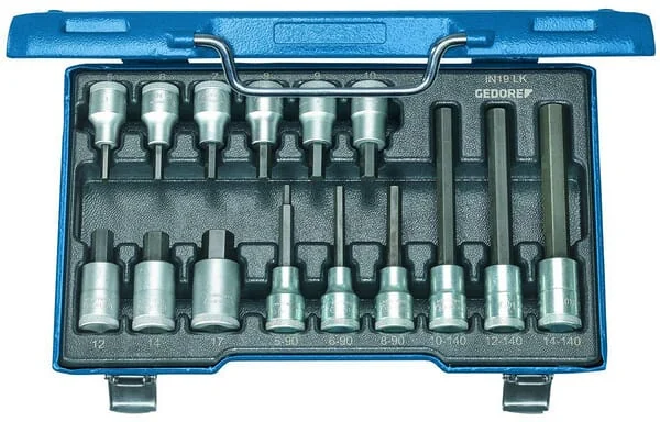 Gedore - DPIN19LKM - Hex Socket Set 15 Pcs 1/2 Inch