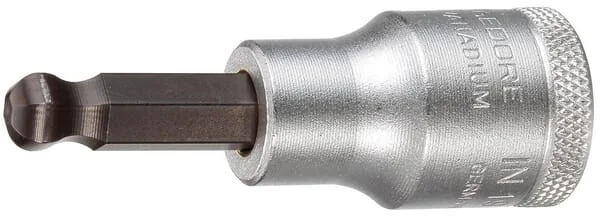 Gedore - IN19K14GED - Screwdriver Bit Socket 1/2" Ball-End IN-HEX 14mm