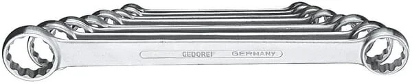 Gedore - SL48 - Gedore Combination Wrench Set Flat 8 pcs, Open-End Wrench