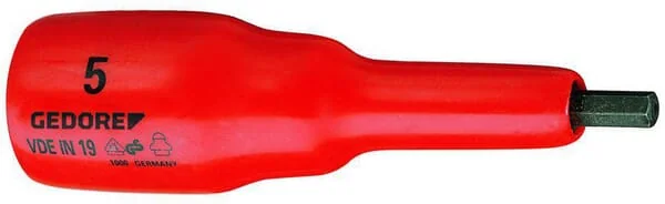 Gedore - VDEIN195GED - VDE Screwdriver Bit Socket 1/2" 5mm