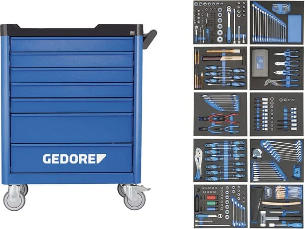Gedore - WSLLTS308 - Tool Trolley + Tools, 308 Pcs.