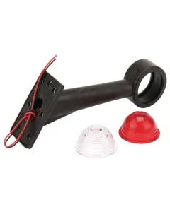 Geka - SPL19 - Marker Light 5W, Round, 12/24V, Red/White, Bolt On, Diameter 60mm, Geka