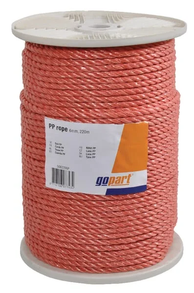 Gopart - 504220GP - Gopart PP Rope Orange 4mm, 220m