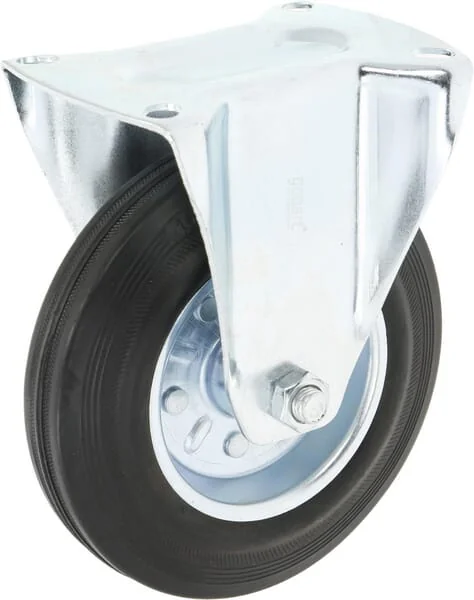 Gopart - 5181160GP - Caster Wheel Rigid, Rubber Wheel: Diameter 160x40mm, Plate Fitting: 135x105mm Load: 140kg, Gopart