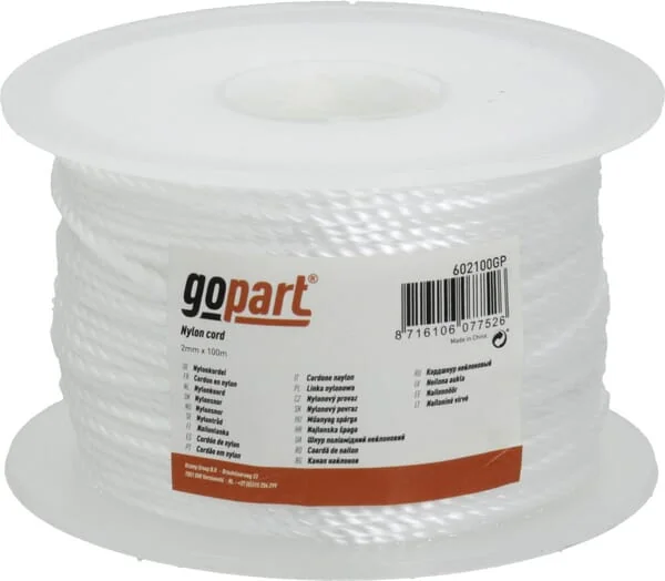Gopart - 602100GP - Nylon Cord 2mm x 100m