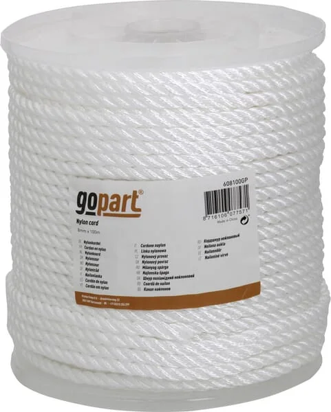 Gopart - 608100GP - Gopart Nylon Cord Polyamide 8mm x 100m