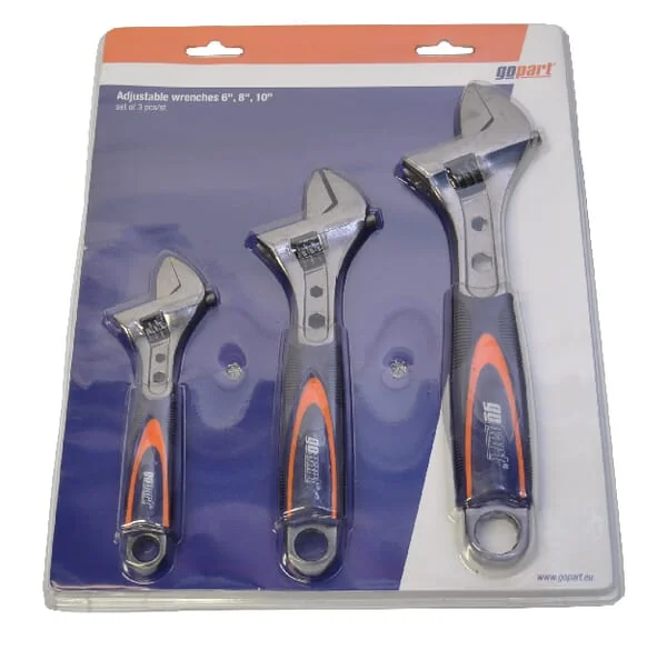 Gopart - 88600GP - Adjustable Wrench Set 6/8"/10"