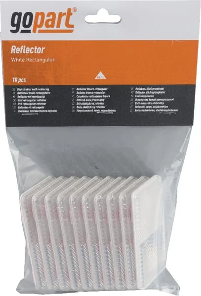Gopart - LA75004 - Reflector, White, Rectangular