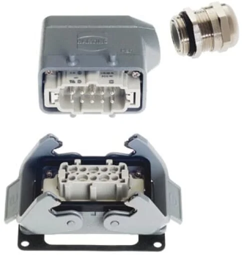 Harting - HANKIT10BP - Connection Set Bulkhead 10p