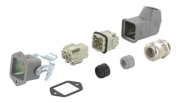 Harting - HANKIT4AWSM - Connection Set Bulkhead 4p