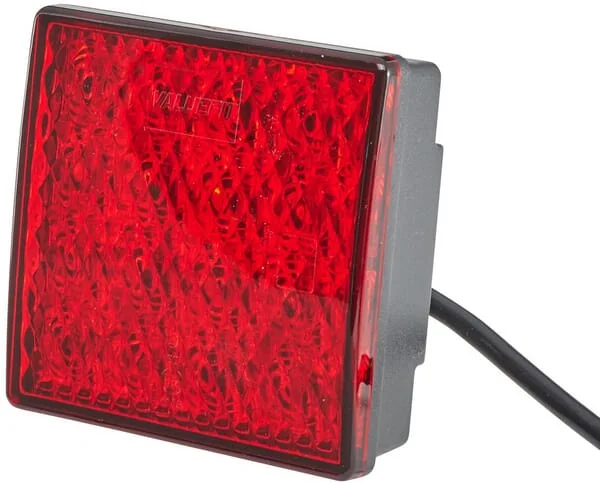 Hella - 2NE357029141 - Fog Light LED Square 24V Red Bolt On 80x33.7x80mm Hella Valuefit