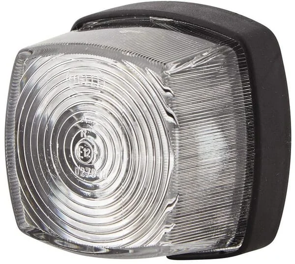 Hella - 2PF996112031 - Marker Light 5W Square 12V Transparent Bolt On 62x