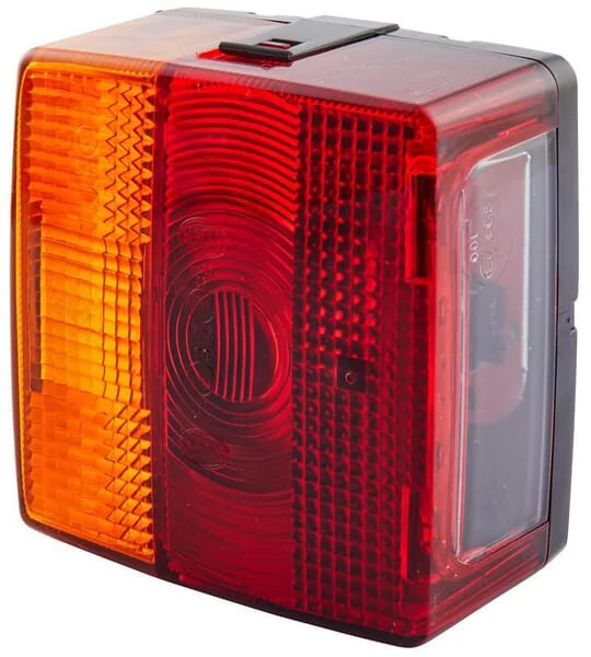 Hella - 2SE004623001 - Square Rear Light, 12V, Amber/Red, Bolted, 102x55x98mm, Hella