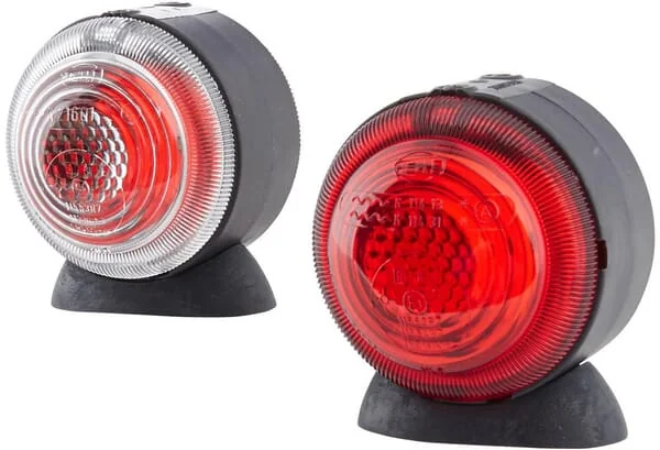 Hella - 2TJ001633211 - Marker Light 5W, Round, 24V, Transparent, Bolt On, Diameter 75mm, Hella