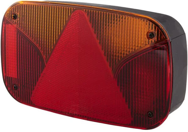 Hella - 2VB998232221 - Rear Light Rh Rectangular, 12V, Red/Amber, Bolt On, 247x138mm, Hella