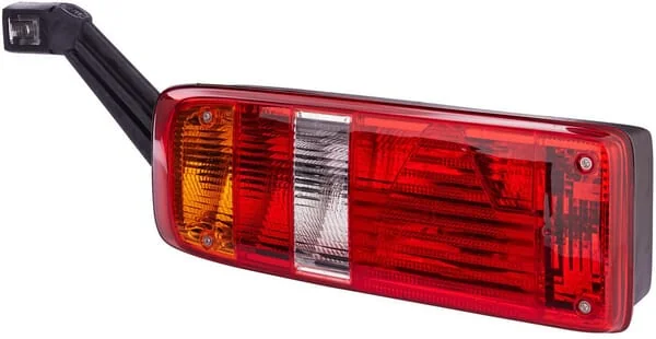 Hella - 2VP340931171 - Rear Light Lh Rectangular, 24V, Amber/Transparent/Red, Bolt On, Hella