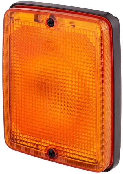 Hella - 2XS003236387 - Marker Light Square, 12/24V, Orange, Bolt On, Hella