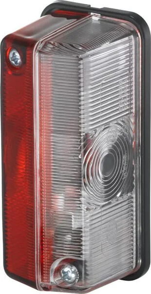 Hella - 2XS005020001 - Marker Light Rectangular, 24V, Red/White, Bolt On, Hella