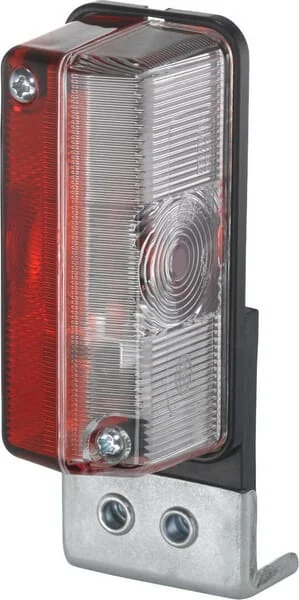 Hella - 2XS005020021 - Marker Light 4W, Rectangular, 12/24V, Red/White, Bolt On, 120x37x42mm, Hella