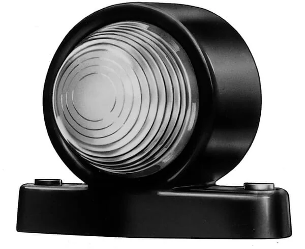Hella - 2XS955031001 - Marker Light 5W, Round, 12V, White, Bolt On, Diameter 75mm, Hella