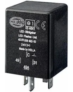 Hella - 4DM009492001 - Flasher Relay, 4 Pole, 24 V