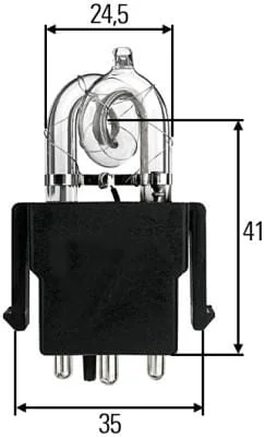 Hella - 8GS859634011 - Light Bulb Xenon 12V 25W