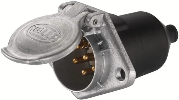 Hella - 8JB003834001 - Socket - 24V - 7-Pin Connector - Plug: Screw Contact