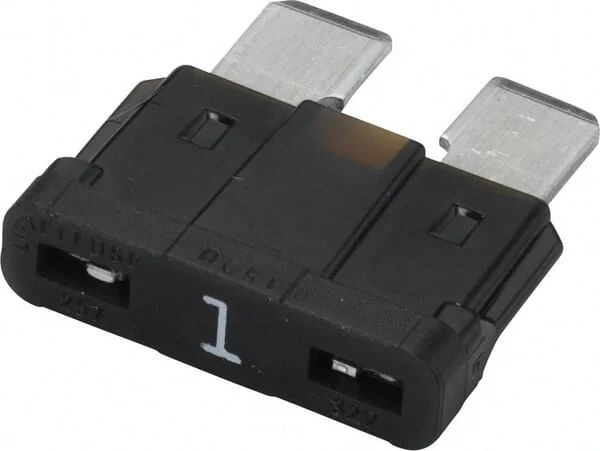 Hella - 8JS711683011 - Fuse Standard Blade 32V 1A Length 18.6mm Black Pack 50x Hella