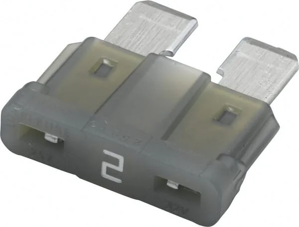 Hella - 8JS711683021 - Fuse Standard Blade 32V 2A Length 18.6mm Grey Pack 50x Hella
