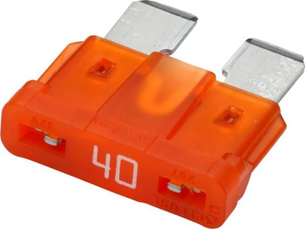Hella - 8JS711683031 - Fuse Standard Blade 32V 40A Length 18.6mm Orange Pack 50x Hella