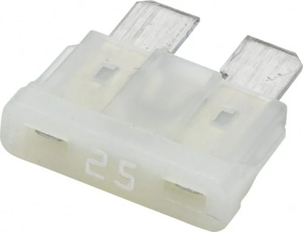 Hella - 8JS711683122 - Fuse Standard Blade 12V 25A Length 18.8mm White Pack 10x Hella