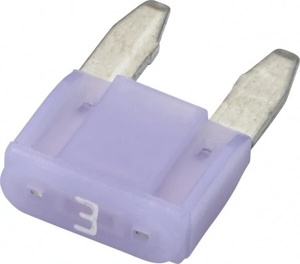 Hella - 8JS728596182 - Fuse Mini Blade 32V 3A Length 16.3mm Purple Pack 10x Hella