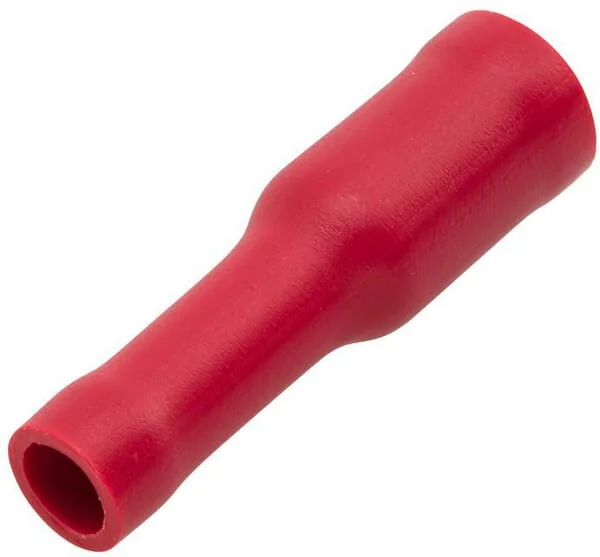 Hella - 8KW045145003 - Bullet Connector Female, Red, 0.5-1mm² Diameter 4mm Series A
