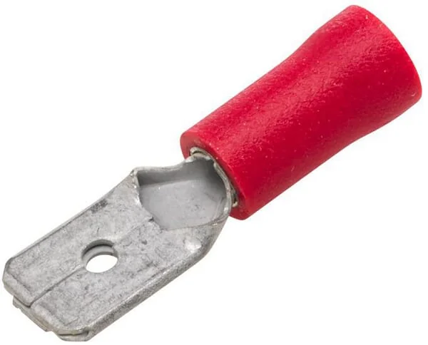 Hella - 8KW702796811 - Terminal Blade Male, Red, 0.5-1mm² 6.3x0.8mm (10x)