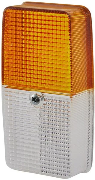 Hella - 9EL120224001 - Light Lens, White/Amber, Rectangular LH/RH, Hella